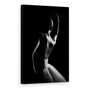 Tablou canvas - Balet, Balerina, Balet, Intuneric, Punct, Punct, 40 x 60 cm