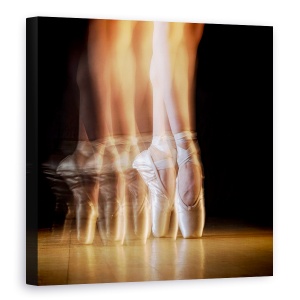 Tablou canvas - Balet, Performanta, Actiune, Dansatoare, Dansand, 90 x 90 cm