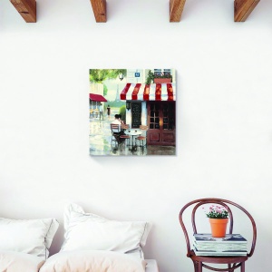 Tablou decorativ canvas vintage Bistro Cafe 60x60 cm