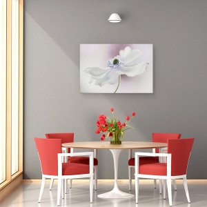 Tablou canvas - Briza Anemonei, Roz, Purpuriu, Floare, 60 x 90 cm - Img 4
