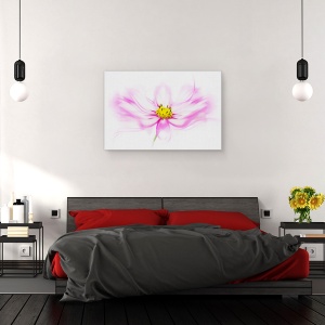 Tablou canvas - Briza, Floare, Roz, Prim-Plan, 60 x 90 cm - Img 3