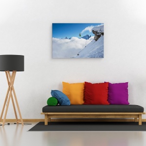 Tablou canvas - Bucla Lincoln , Actiune, Sport, Schi, Schior, 40 x 60 cm - Img 2
