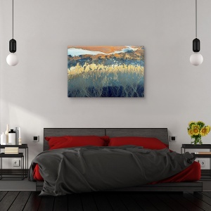 Tablou canvas - California vazuta de sus, Peisaj, Aerian, Nisip, Rau, 80 x 120 cm - Img 3