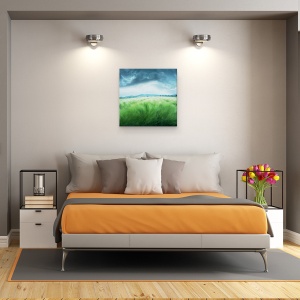 Tablou canvas - Camp de Orz, Peisaj, Vant, Furtuna, Nor, Cer, Camp, 60 x 60 cm - Img 3