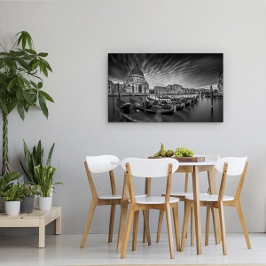 Tablou canvas - Canal Grande, Venetia, Basilica Di Santa Maria, Italia, Barca, 50 x 80 cm - Img 4
