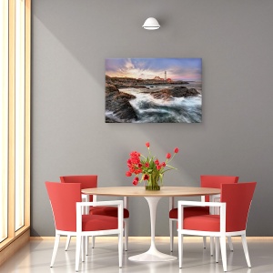 Tablou canvas - Capul Elisabeth, Ocean, Apus De Soare, Maine, Cer, 40 x 60 cm - Img 4