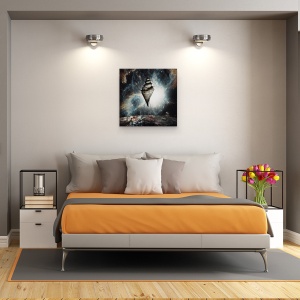 Tablou canvas - Casa De Vis, Editare Creativa, Nautilus, Coaja, Fantezie, Imaginatie, 90 x 90 cm - Img 3