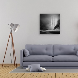 Tablou canvas - Cascada, Islanda, Cascada, Ceata, Skogafoss, 90 x 90 cm - Img 2