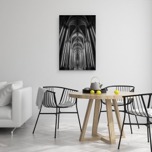 Tablou canvas - Catedrala Notre-Dame, Franta, Reims, Arhitectura, Inchinare, 40 x 60 cm - Img 4