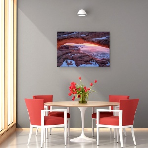Tablou canvas - Chiar Inainte De Rasarit, Ceata, 60 x 90 cm - Img 4