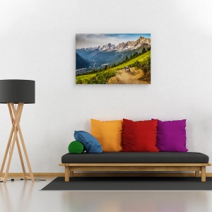 Tablou canvas - Coborand, Actiune, Bicicleta, Bmx, Chamonix, Ciclism, 40 x 60 cm - Img 2