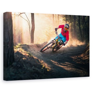 Tablou canvas - Coltul Golden Bermed, Actiune, Sport, Bicicleta, Mountainbike, 40 x 60 cm