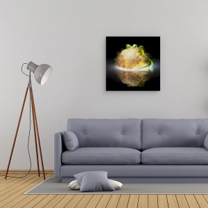 Tablou canvas - Conopida, Legume, Verde, Alimente, Bucatarie, 60 x 60 cm - Img 2