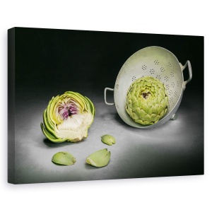 Tablou canvas - Cutaway, Anghinare, Legume, Bucatarie, Metal, 40 x 60 cm
