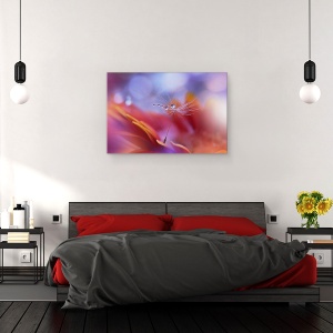 Tablou canvas - Dans In Lumina, Macro, Aproape, Picatura, Apa, Floare, 40 x 60 cm - Img 3