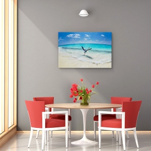 Tablou canvas decorativ plajă și orizont ocean