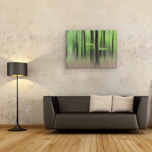 Tablou canvas - Dimineata De Primavara, Peisaj, Verde, Vara, Frunza, 50 x 70 cm - Img 2