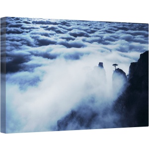 Tablou canvas - Dincolo de Nori, Demerdji, Munte, Pin, Nor, Stanca, Ucraina, 40 x 60 cm