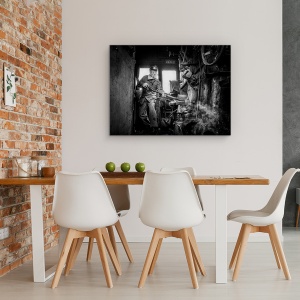 Tablou canvas - Documentar, Tren, Documentar, Masina, Vintage, Retro, 75 x 100 cm - Img 4
