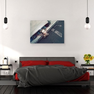 Tablou canvas - Drumul De La Hollywood, Fata, Femeie, Camuflaj, Vintage, Los Angeles, 40 x 60 cm - Img 3