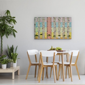 Tablou canvas - Egalizator, Cladire, Arhitectura, Ferestre, Hong Kong, China, 50 x 80 cm - Img 4