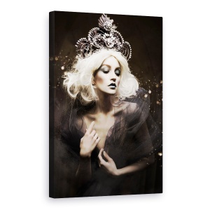 Tablou canvas - Extravaganta, Regina, Coroana, Printesa, Femeie, Portret, 60 x 90 cm