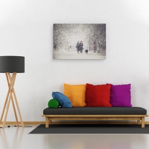 Tablou canvas - Farmecul Furtunii De Zapada, Emotie, Sentiment, Viscol, 40 x 60 cm - Img 2