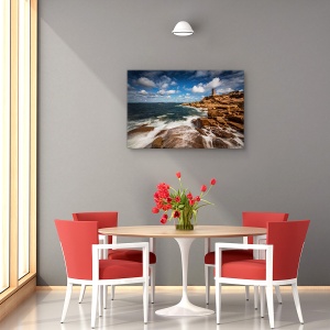 Tablou canvas - Farul din Ploumanac'h, Peisaj, Bretagne, Franta, Coasta, 40 x 60 cm - Img 4
