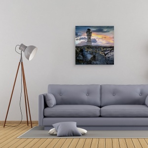 Tablou canvas - Farul, Islanda, Stanca, Cer, 90 x 90 cm - Img 2