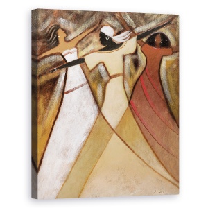 Tablou canvas - Femei Africane Dansand 4, 40 x 50 cm