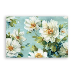 Tablou Canvas - Floral, Alb, Vintage, 80 x 120 cm