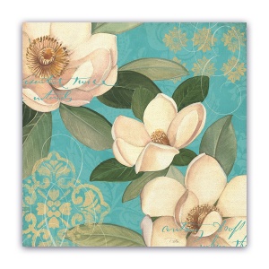 Tablou Canvas - Floral, Nufar, Vintage 60 x 60 cm