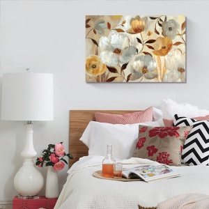 Tablou Canvas - Flori de Aur, Toamna, 80 x 120 cm - Img 2