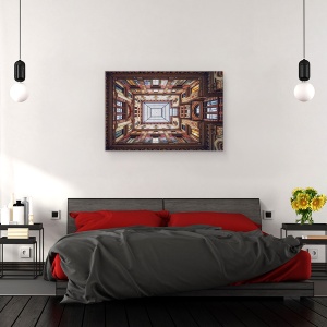 Tablou canvas - Galleria Sciarra, Roma, Roma, Italia, Galerie, Sciarra, Arhitectura, 80 x 120 cm - Img 3