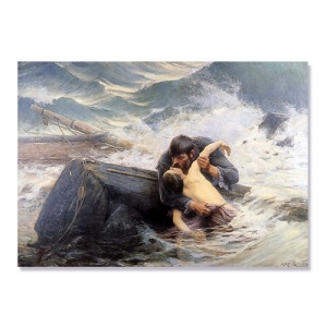 Tablou Canvas - Guillou - Soarele de ramas bun, 60 x 80 cm