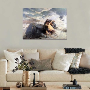 Tablou Canvas - Guillou - Soarele de ramas bun, 60 x 80 cm - Img 2