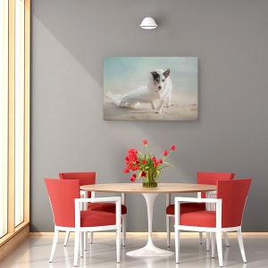 Tablou canvas - Iesind Din Furtuna, Plaja, Caini, Animale, Hamburg, 80 x 120 cm - Img 4