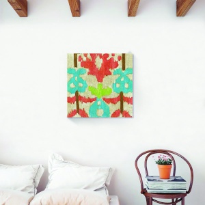 Tablou decorativ abstract canvas Ikat 60x60 cm