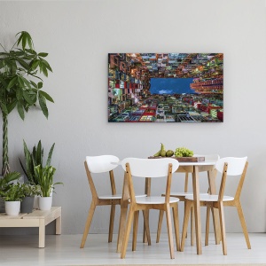 Tablou canvas - Inaltare, Hongkong, Cladire, Apartamente, Modele, Fractiune, 50 x 80 cm - Img 4
