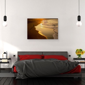 Tablou canvas - Inca Mai E Lumina, Surf, Plaja, Apus De Soare, Donostia, Zurriola, 80 x 120 cm - Img 3