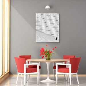 Tablou canvas - Inca Un Pas, Doamna, Persoana, Mici, Linii, Arhitectura, 60 x 75 cm - Img 4