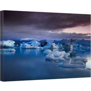 Tablou canvas - Incalzire Globala, Islanda, Gheata, Peisaj Marin, Apa, Racoare, 80 x 120 cm