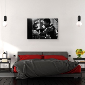 Tablou canvas - Instruire, Boxer, Femeie, Sport, Actiune, 80 x 120 cm - Img 3