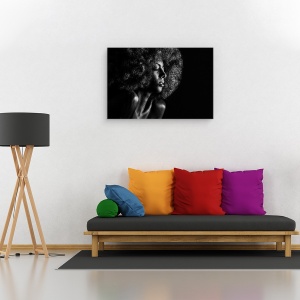 Tablou canvas - Intre Lumini Si Umbre, Portret, Par, African, 60 x 90 cm - Img 2