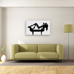Tablou canvas - Kinky Boots, Canapea, Femeie, Abstract, Par, Studio, 50 x 80 cm - Img 2