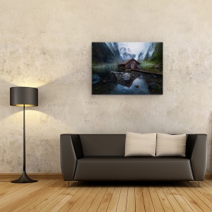 Tablou Canvas - Konigsee, Peisaj, Lac, Munte, Apa, 50 x 70 cm - Img 2