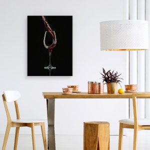 Tablou canvas - La Sangria, Natura Moarta, Vin Rosu, Sticla, 60 x 80 cm - Img 4