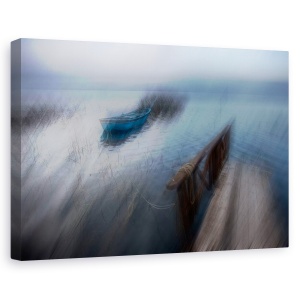 Tablou canvas - Lac, Barca, Apa, Dig, Debarcader, 60 x 90 cm