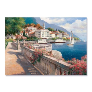 Tablou Canvas - Lacul Como, 75 x 100 cm