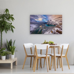 Tablou canvas - Lacul Ohara, Canada, Stancosi, Parcul National Yoho, 50 x 80 cm - Img 4